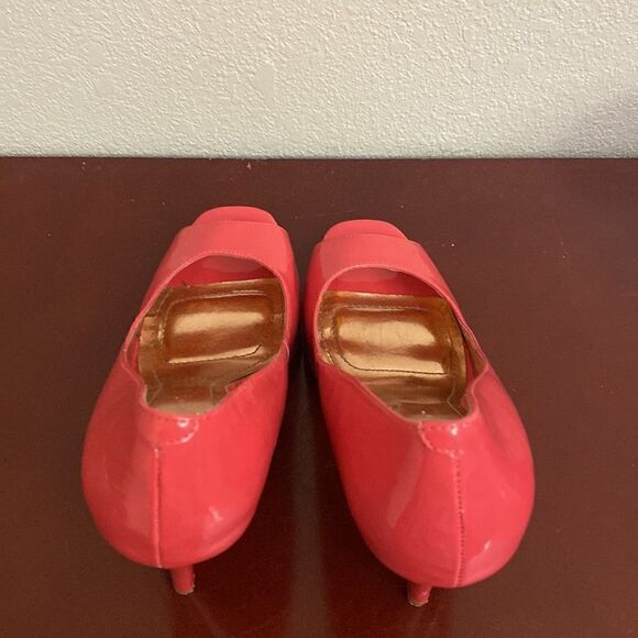 BCBG Coral Peep Toe Heels GUC Size - Picture 4 of 6